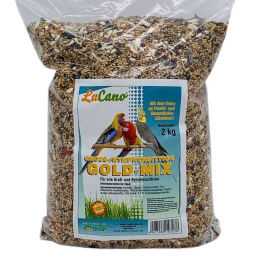 LuCano  Großsittiche | Nymphensittiche  Gold Mix    | Vogelfutter 20 kg