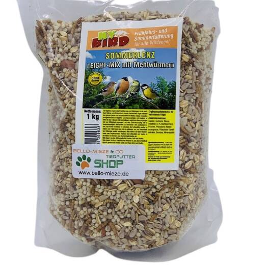 Sommerlenz | Leicht Mix mit Mehlwürmern | für alle Waldvögel 1 kg