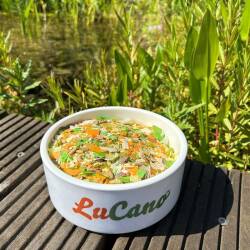 LuCano Teichmenü mit Flocken Zierfischfutter / Gartenteichfutter 7 ltr