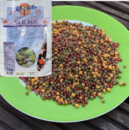 Koifutter Koihito 4 Mix 3 mm in bester Züchterqualität mit Vitamin C  7,5 kg