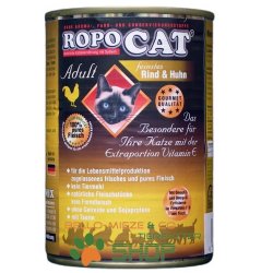RopoCat Adult Rind &amp; Huhn | Katzen Nassfutter - Dosenfutter mit Taurin