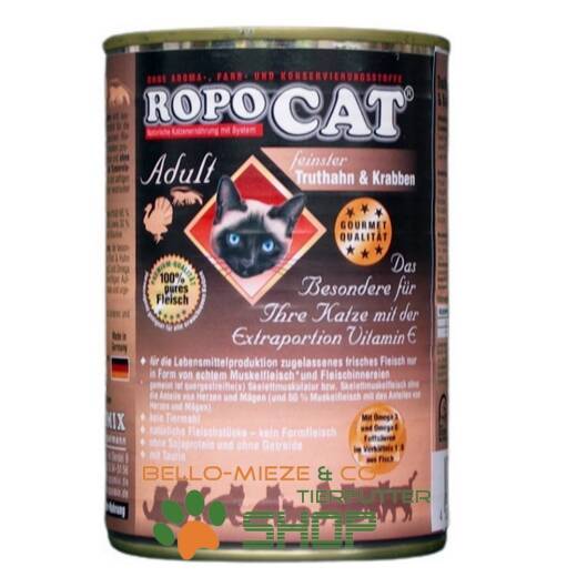 RopoCat Adult Truthahn & Krabben 24 Dosen à 200 gr