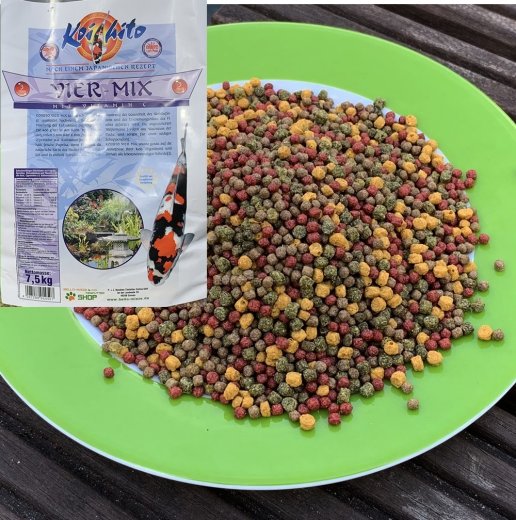 Koifutter Koihito 4 Mix 3 mm in bester Z&uuml;chterqualit&auml;t mit Vitamin C