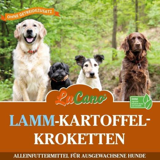 LuCano Lamm Kartoffel | Hunde Trockenfutter ohne Getreidezusatz 15 kg