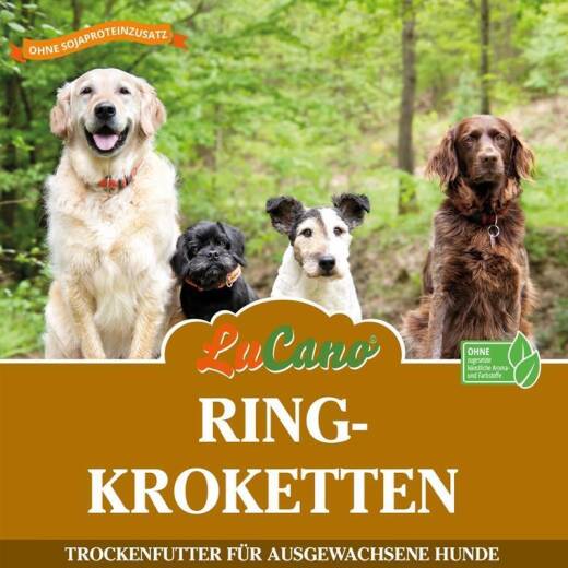 LuCano Ring Premium Krokette / Hunde Trockenfutter  15 kg