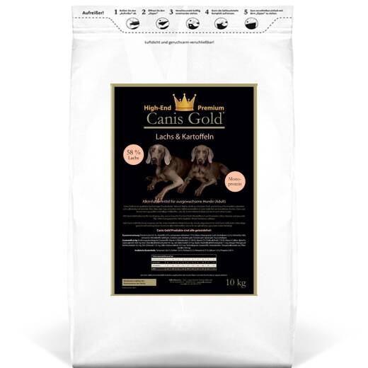 Canis Gold Adult 58 % Lachs + Kartoffel (Monoprotein) 10 kg