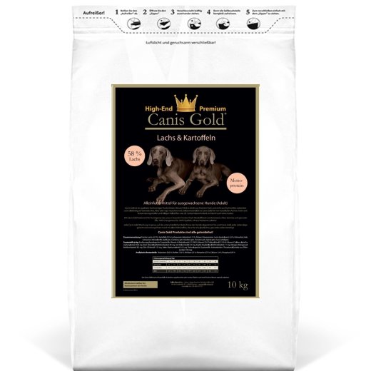 Canis Gold Adult 58 % Lachs + Kartoffel (Monoprotein) 2 x 10 kg