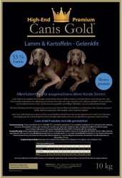 Canis Gold Senior Lamm + Kartoffel, 53 % Fleisch mit Gelenkfit 5 kg