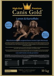 Canis Gold Light Lamm + Kartoffel, 52,7 % Fleisch (Monoprotein) 10 kg