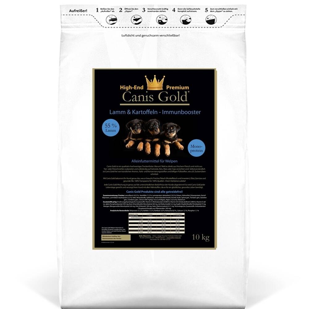Canis Gold fr Welpen | Lamm + Kartoffeln Trockenfutter - Bello-Mieze