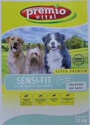 Premio Vital Sensi-Fit | Fleischanteil nur Lamm mit Reis | Hunde Trockenfutter 15 kg