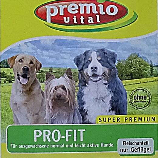 Premio Vital Pro-Fit | Hunde Trockenfutter Geflügel + Reis und Kartoffel 15 kg