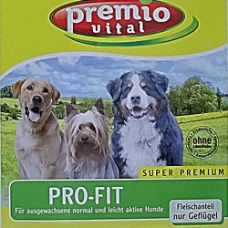 Premio Vital Pro-Fit | Hunde Trockenfutter Gefl&uuml;gel + Reis und Kartoffel 15 kg