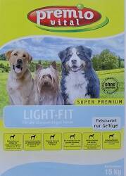 Premio Vital Light-Fit | Geflügel + Mais und Reis | Hunde Trockenfutter 15 kg