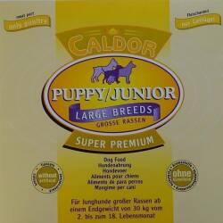 Caldor Puppy + Junior Large mit 30 % Geflügel 15 kg