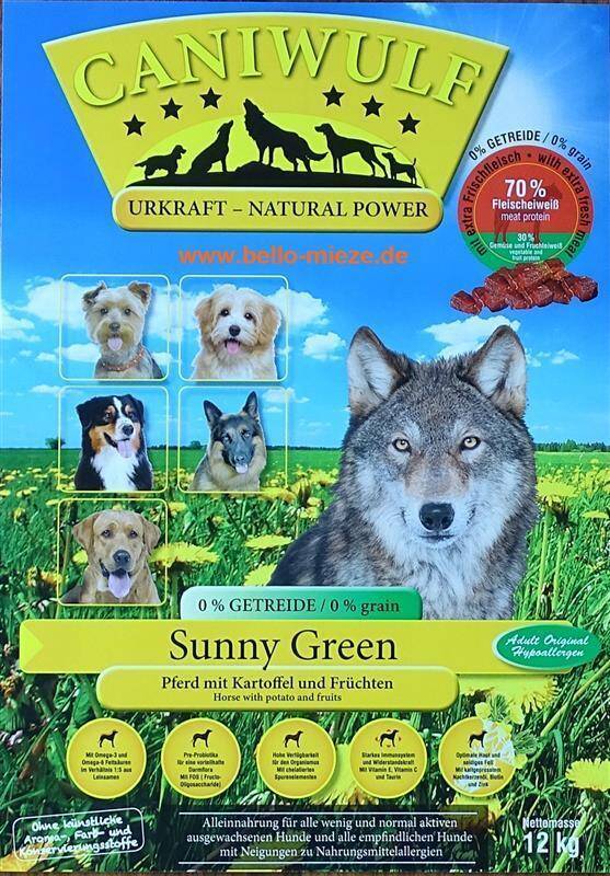 CANIWULF Hypoallergen  Hunde Trockenfutter mit Pferd - Bello-Mieze T