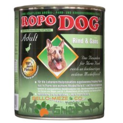 RopoDog Adult Rind & Gans - 100% Fleisch 30 Dosen...
