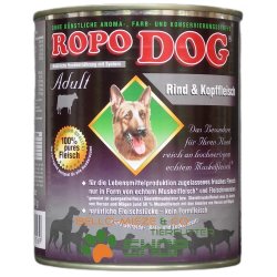 RopoDog Adult Rind & Kopffleisch - 100% Fleisch