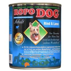 RopoDog Adult Rind & Lamm - 100% Fleisch 400 gr