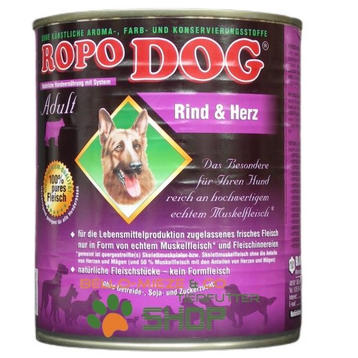 RopoDog Adult Rind &amp; Herz - 100% Fleisch