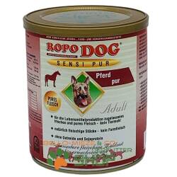 RopoDog Adult Sensi Pur Pferd - pures Fleisch 24 Dosen à 400 gr