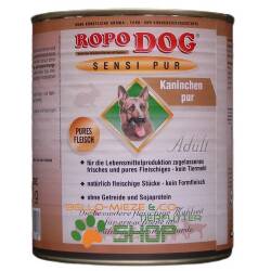 RopoDog Adult Sensi Pur Kaninchen - pures Fleisch 30 Dosen à 800 gr