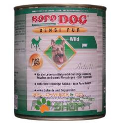 RopoDog Adult Sensi Pur Wild - pures Fleisch 30 Dosen à 800 gr.