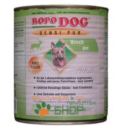 RopoDog Adult Sensi Pur Hirsch - pures Fleisch 30 Dosen à 800 gr