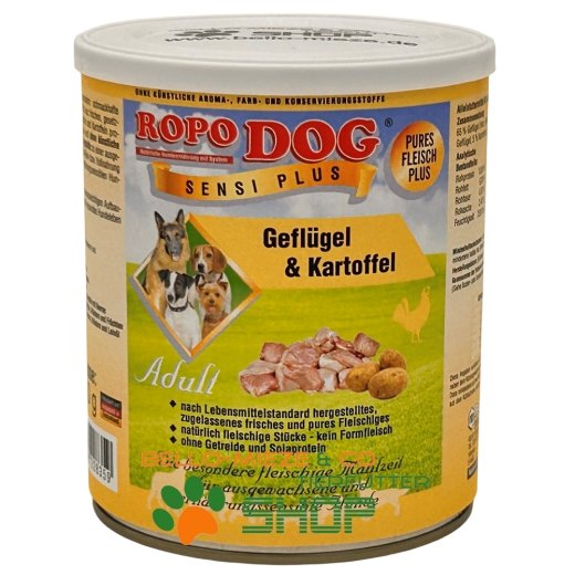 RopoDog Adult Sensi Plus Gefl&uuml;gel &amp; Kartoffel 400 g