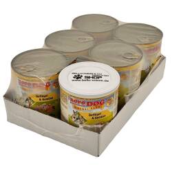RopoDog Adult Sensi Plus Geflügel & Gemüse 24 Dosen à 400 gr.
