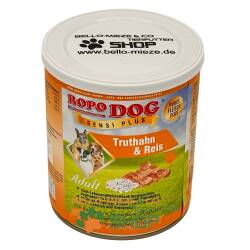 RopoDog Adult Sensi Plus Truthahn & Reis 12 Dosen à 800 gr.