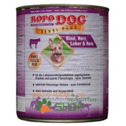RopoDog Adult Sensi Plus Rind, Herz, Leber & Reis 24 Dosen à 400 gr.