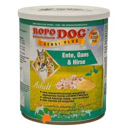 RopoDog Adult Sensi Plus Ente Gans + Hirse 24 Dosen...