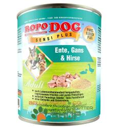 RopoDog Adult Sensi Plus Ente Gans + Hirse 12 Dosen à 800 gr