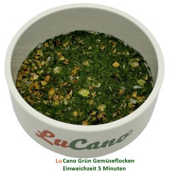 LuCano Gr&uuml;n - Gem&uuml;seflocken Mix | Hunde BARF Erg&auml;nzung | getreidefrei 1 kg