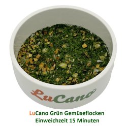 LuCano Gr&uuml;n - Gem&uuml;seflocken Mix | Hunde BARF Erg&auml;nzung |  ohne Getriedezusatz 2 x 10 kg