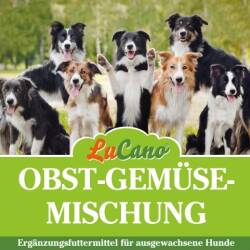 1 kg LuCano Obst + Gemüseflocken Mischung  | Hunde BARF Ergänzung