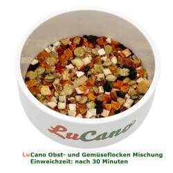 1 kg LuCano Obst + Gemüseflocken Mischung  | Hunde BARF Ergänzung