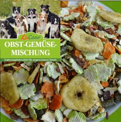 LuCano Obst + Gemüseflocken Mischung | Hunde BARF...