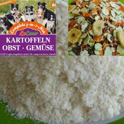LuCano Complete 3 in 1 Mix Kartoffelflocken + Obst und Gemüseflocken Mischung 20 kg