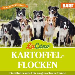 LuCano Kartoffelflocken für Hunde | Ideal zum BARFEN...