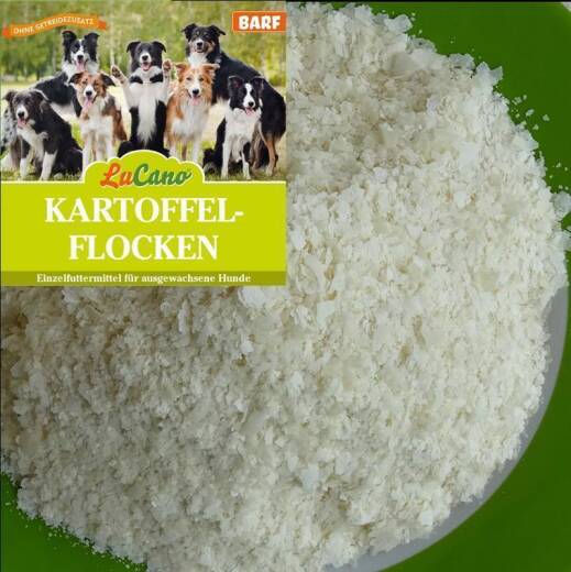 LuCano Kartoffelflocken für Hunde / Barf Ergänzungsfutter 10 kg