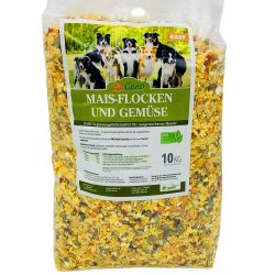 LuCano Mais Flocken + Gem&uuml;se - Hunde BARF | Flocken Mix | Flockenmix Hund 1 kg