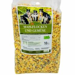 LuCano Mais Flocken + Gemüse - Hunde BARF | Flocken Mix | Flockenmix Hund 1 kg