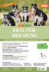 LuCano Kr&auml;utermischung | BARF / Fleisch Erg&auml;nzung f&uuml;r Hunde 1 kg