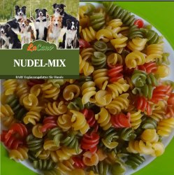 LuCano Nudel - Mix | BARF Erg&auml;nzungsfutter f&uuml;r alle Hunde / mit Spinat und Karotten