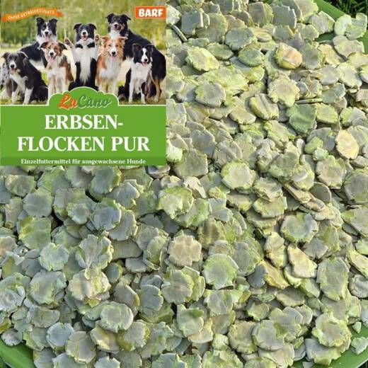 LuCano Erbsenflocken pur | Gemüseflocken auch für Hunde