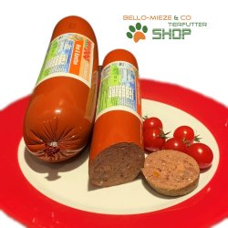 RopoDog Hunde Fleischwurst Rind + Karotten | Alleinfuttermittel