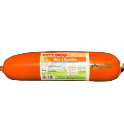 RopoDog Hunde Fleischwurst Rind + Karotten | Alleinfuttermittel