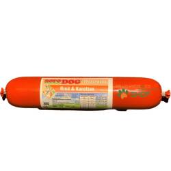 RopoDog Hunde Fleischwurst Rind + Karotten | Alleinfuttermittel | 6 x 800 gr.